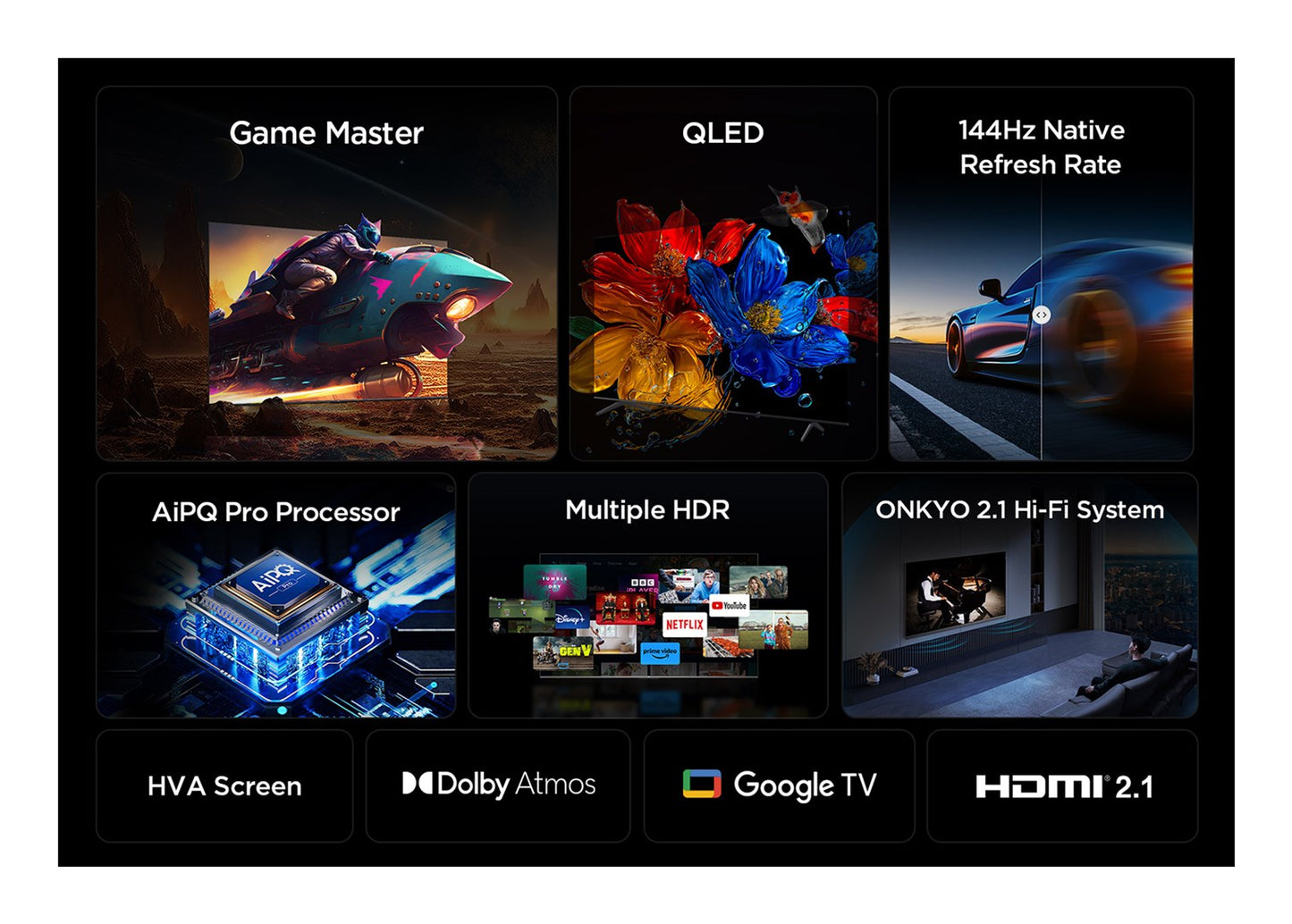 TCL P8K 85P8K 85" 4K QLED HDR Smart TV