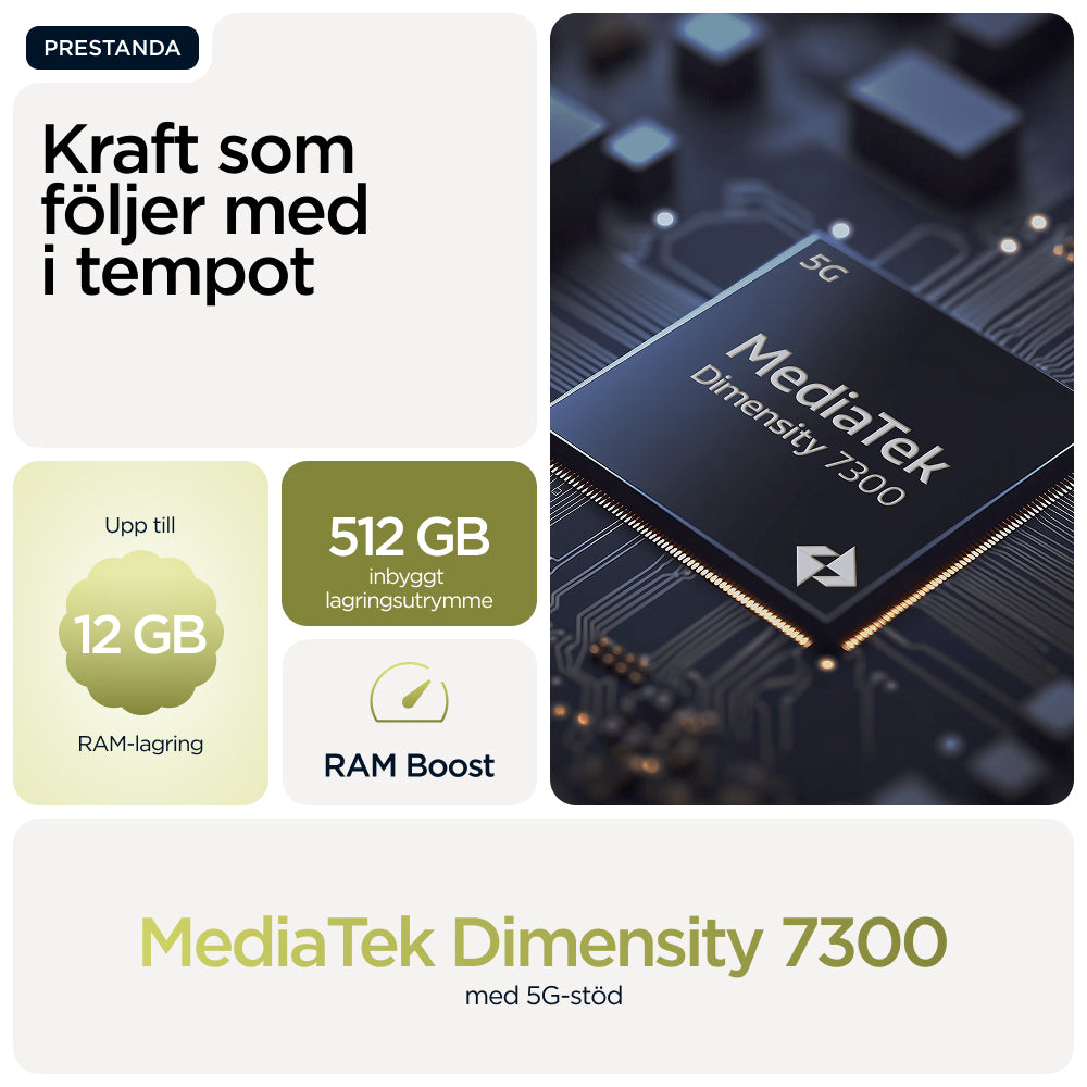 Motorola moto g86 5G 16,9 cm (6.67") Dubbla SIM-kort Android 15 USB Type-C 8 GB 256 GB 5200 mAh Grön