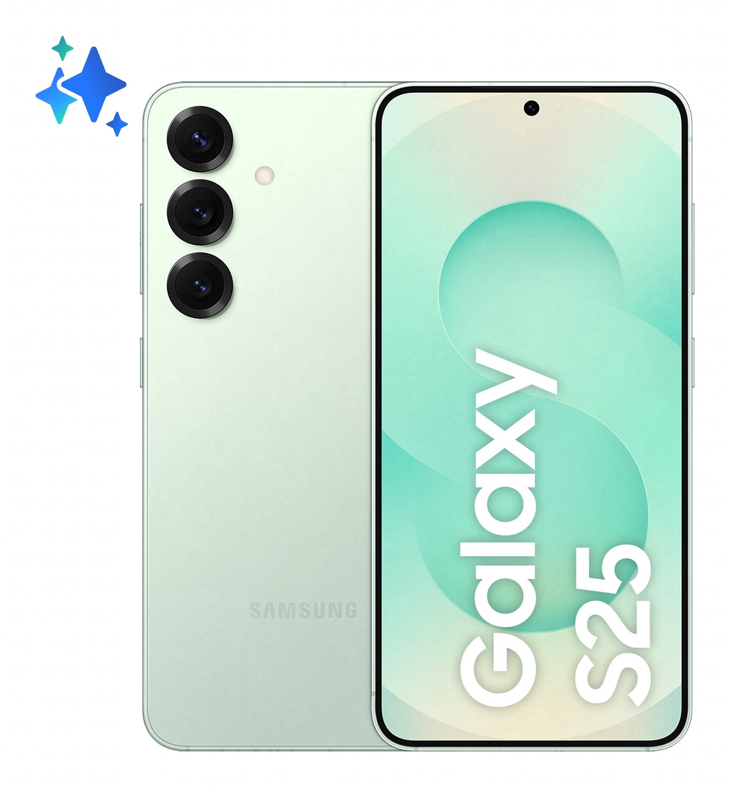 Samsung Galaxy S25 15,8 cm (6.2") Dubbla SIM-kort Android 15 5G USB Type-C 12 GB 128 GB 4000 mAh Mintfärgad