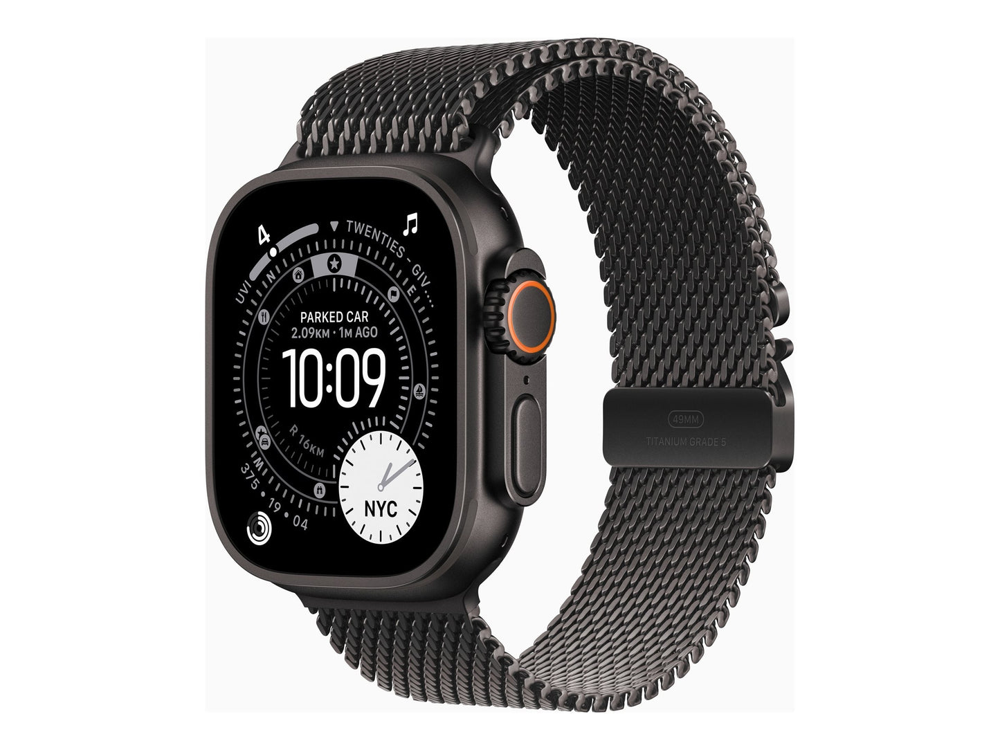 Apple Watch Ultra 3 49mm Black (Black Milanese Strap S)