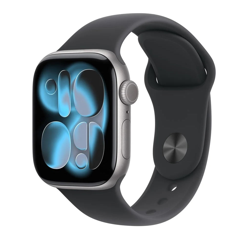Apple Watch Series 11 42mm Grey (Black Rubber Strap S/M)