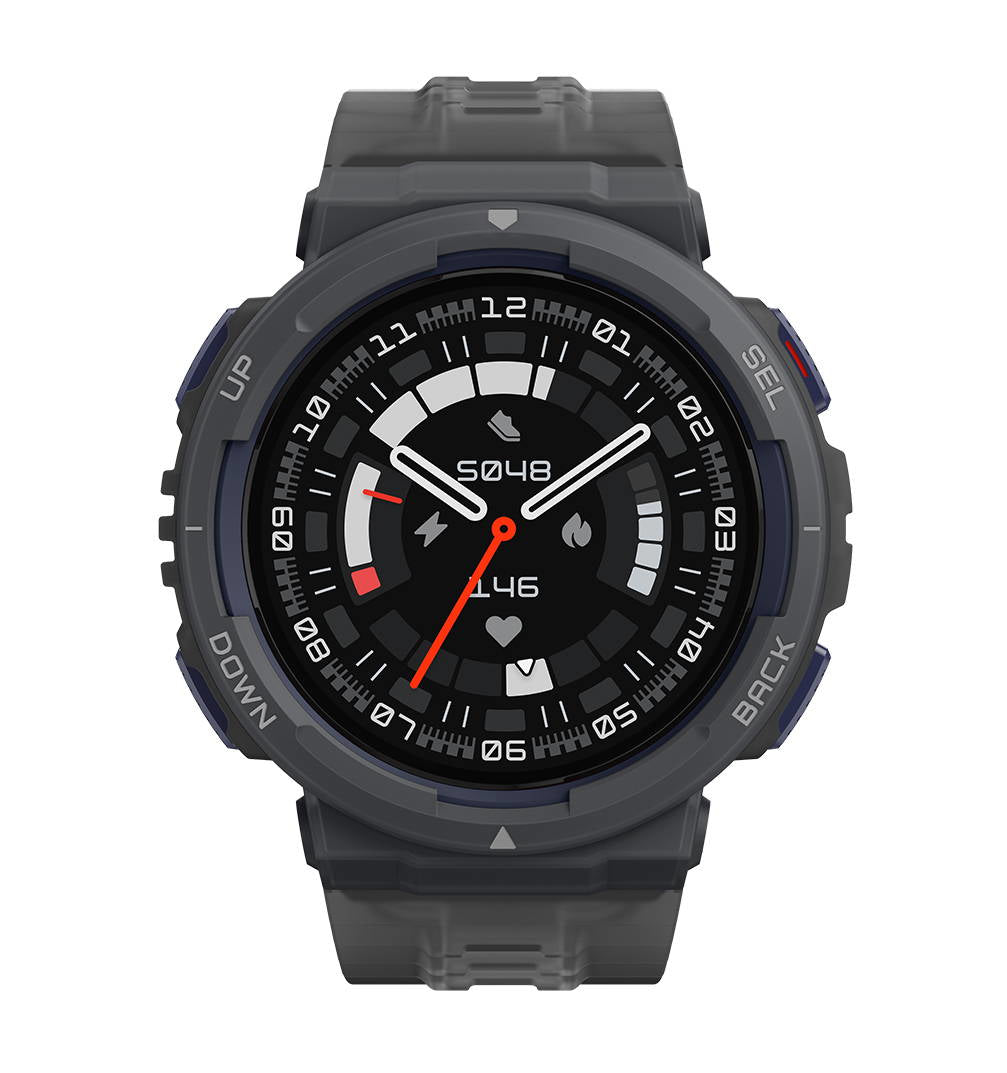 Amazfit ACTIVE EDGE 3,35 cm (1.32") TFT 46 mm Digital 360 x 360 pixlar Pekskärm Svart GPS