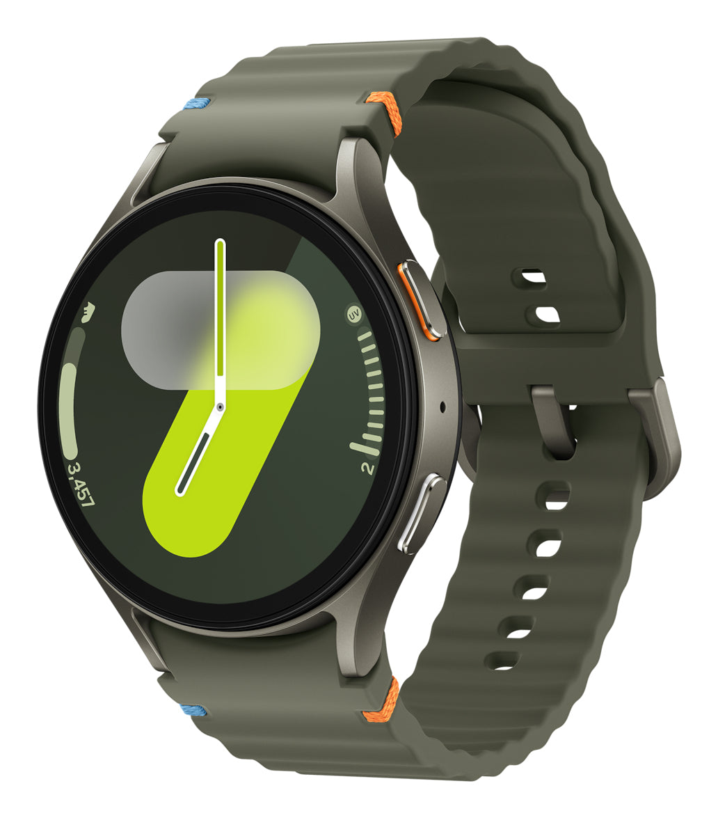 Samsung Galaxy Watch 7 44mm Grön (Grön Gummiband) – Samsung