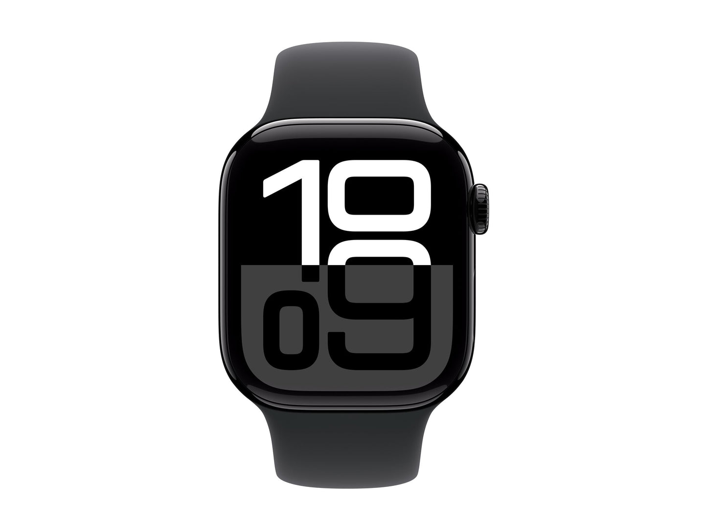 Apple Watch Series 10 42mm Black (Black Rubber Strap S/M)