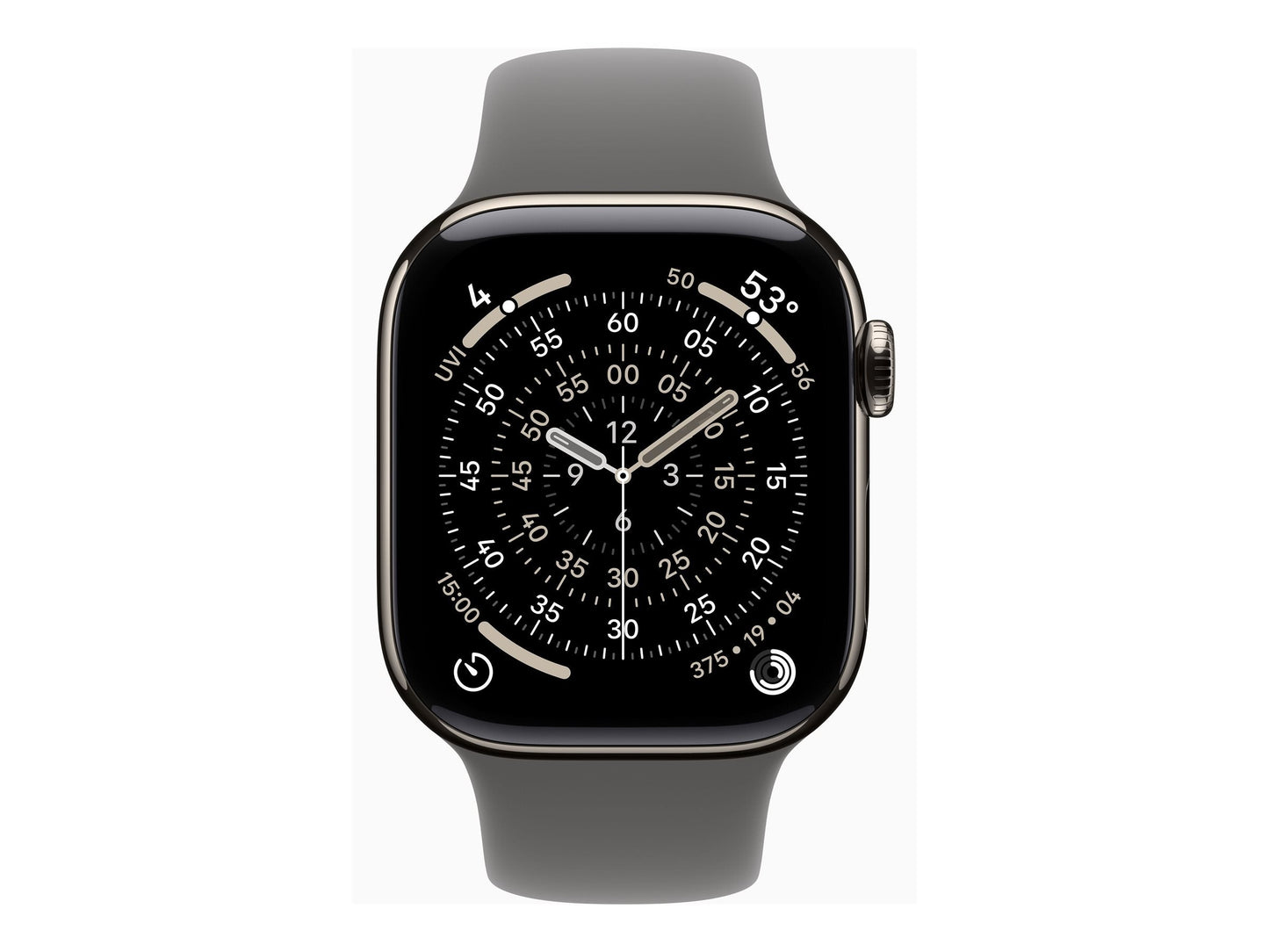 Apple Watch Series 11 42mm 5G Naturel Titanium (Grey Rubber Strap S/M)