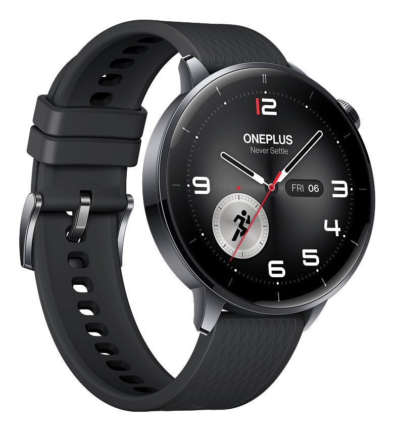OnePlus Watch 3 43mm Svart (Svart Gummiband)