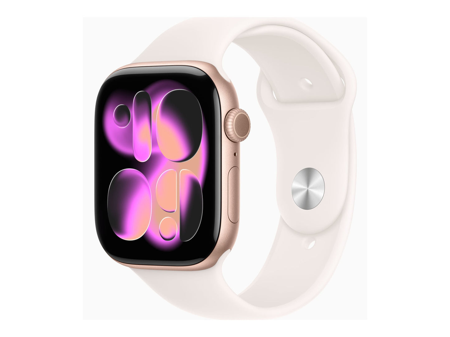 Apple Watch Series 11 46mm 5G Gold (Light Pink Rubber Strap S/M)