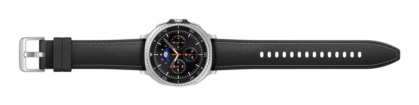 Samsung Galaxy Watch 8 Classic 3,3 cm (1.3") AMOLED 46 mm Digital 438 x 438 pixlar Pekskärm Silver Wi-Fi GPS