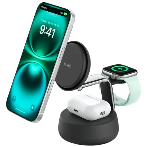 Belkin Ultracharge Pro 3-In-1 Trådlös Laddare 25W Svart – Belkin