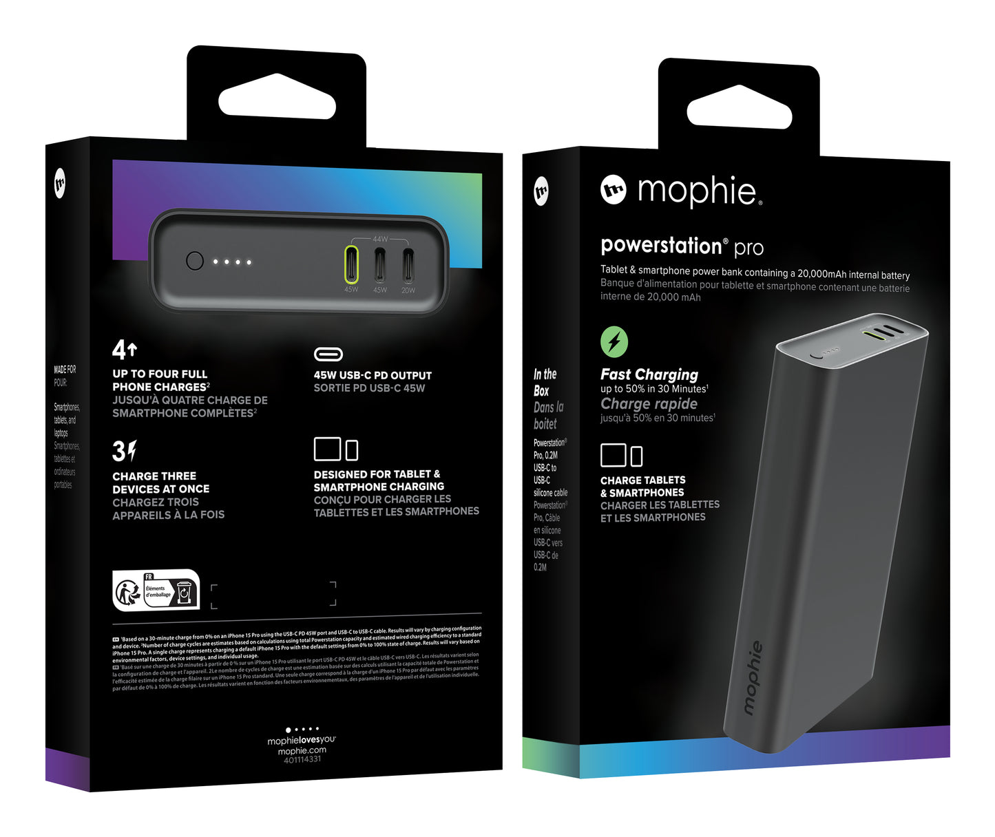 mophie Powerstation Pro 20000 mAh Svart