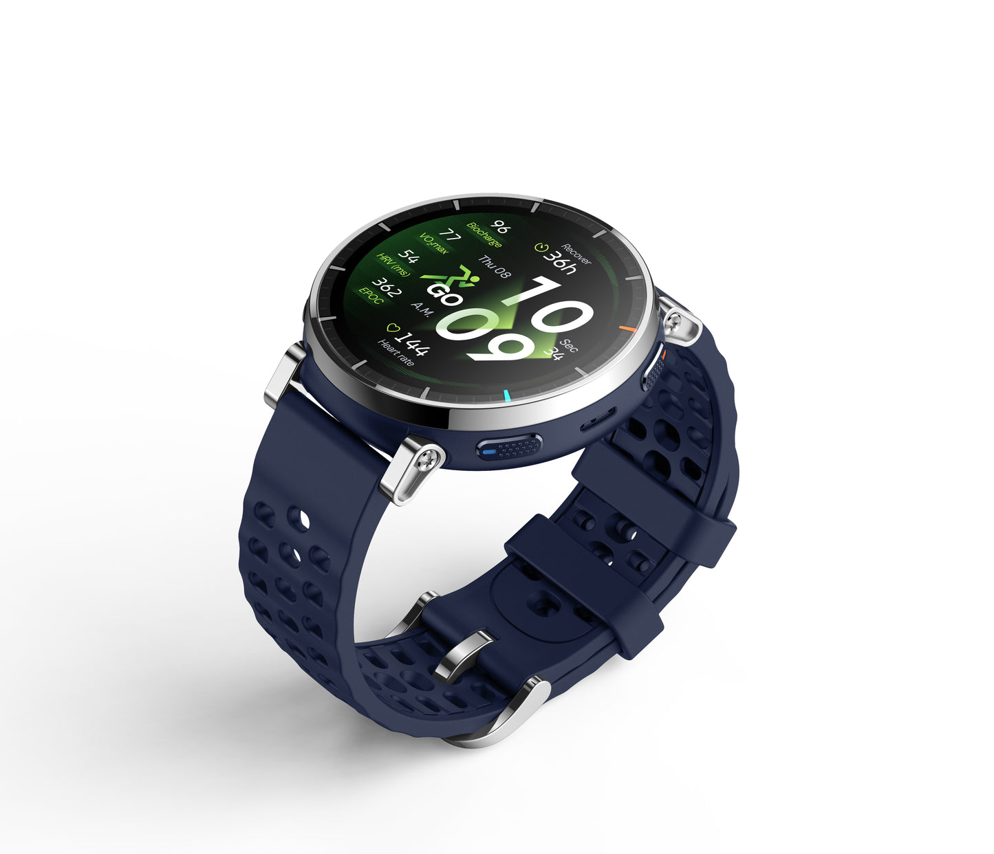 Amazfit W2558GL2N smartklocka och träningsklocka 3,35 cm (1.32") AMOLED Digital 466 x 466 pixlar Pekskärm Silver GPS