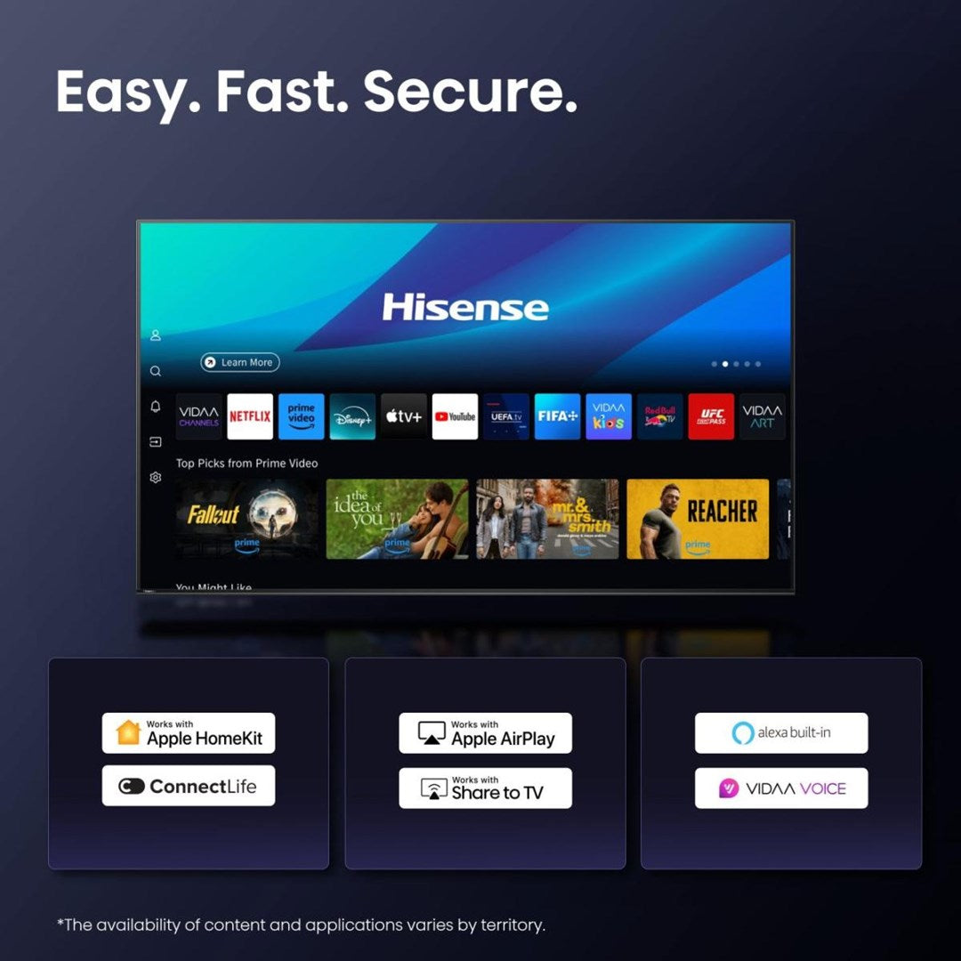 Hisense 55E8Q 139.7 cm (55") 4K Ultra HD Smart TV Wi-Fi Black, Grey 600 cd/m²