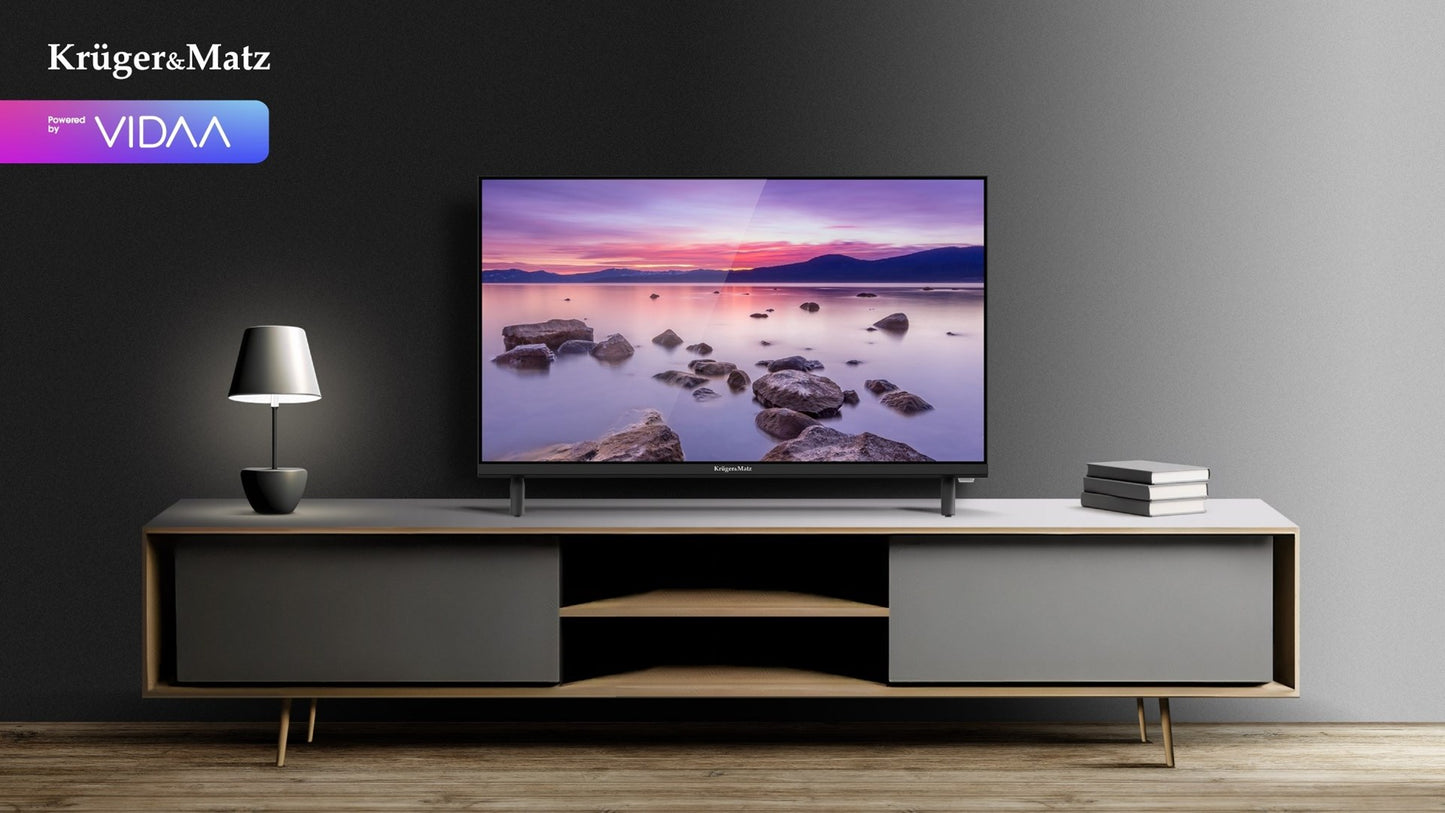 Krüger&Matz KM0224-V3 24" HD Smart TV Wi-Fi Black