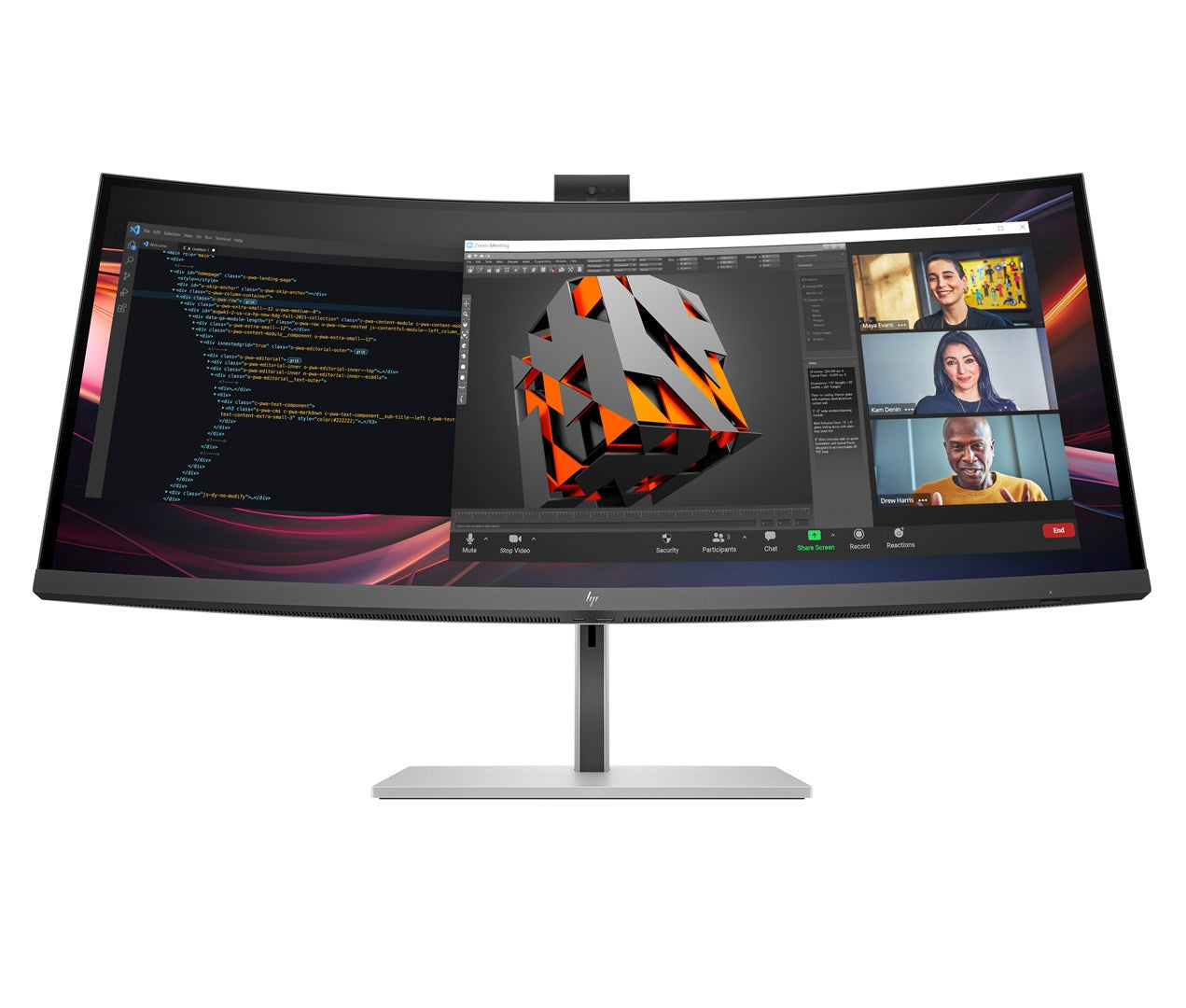 HP Series 7 Pro 34 inch WQHD Conferencing Monitor - 734pm
