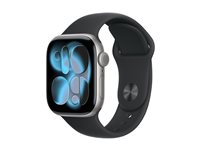 Apple Watch Series 11 42mm Grey (Black Rubber Strap M/L)