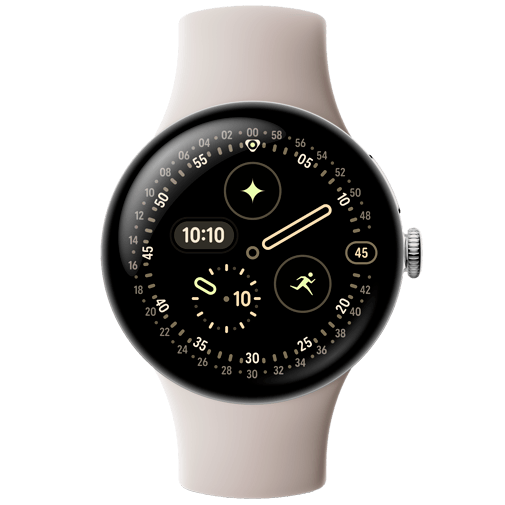Google Pixel Watch 4 41mm Silver (Beige Rem) – Google