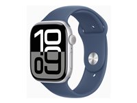 Apple Watch Series 10 4G 46mm Silver (Blue Rubber Strap S/M)