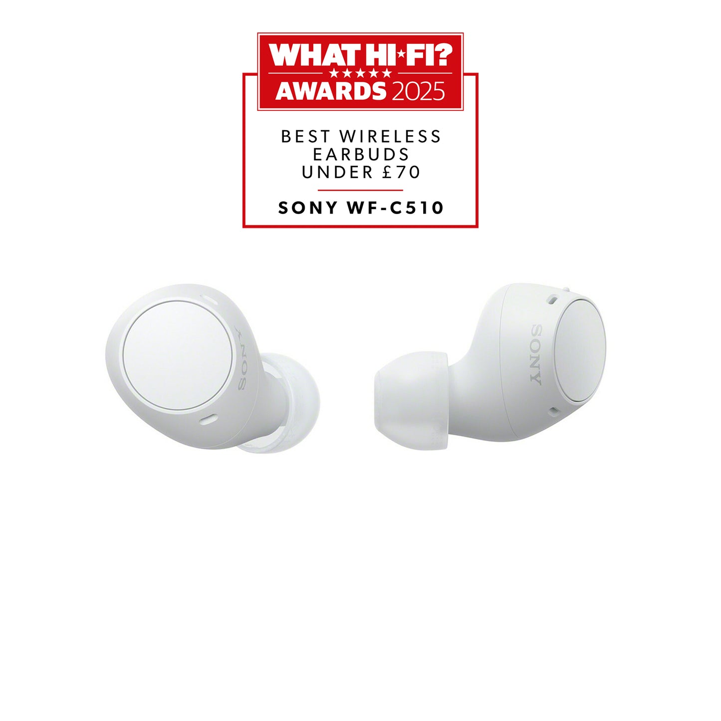 Sony WF-C510 Headset True Wireless Stereo (TWS) I öra Samtal/musik/sport/vardag Bluetooth Vit