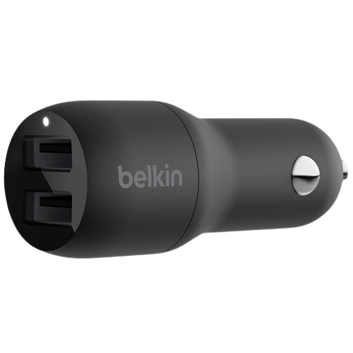 Belkin Boost Charge Dual USB Snabba Billaddare 12W Svart – Belkin