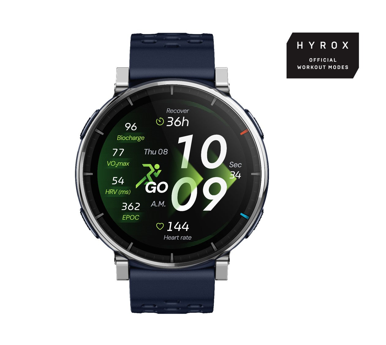 Amazfit W2558GL2N smartklocka och träningsklocka 3,35 cm (1.32") AMOLED Digital 466 x 466 pixlar Pekskärm Silver GPS