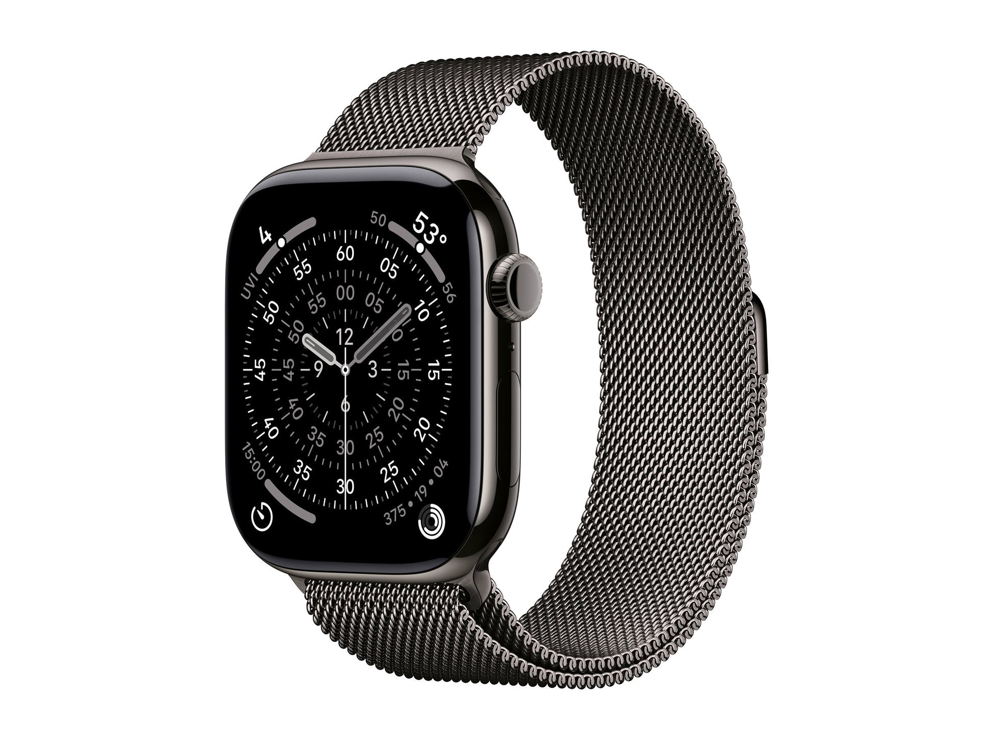 Apple Watch Series 11 46mm 5G Slate Titanium (Grey Milanese Strap M/L) – Apple