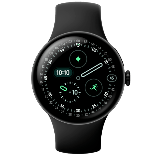 Google Pixel Watch 4 41mm Svart (Svart Rem) – Google