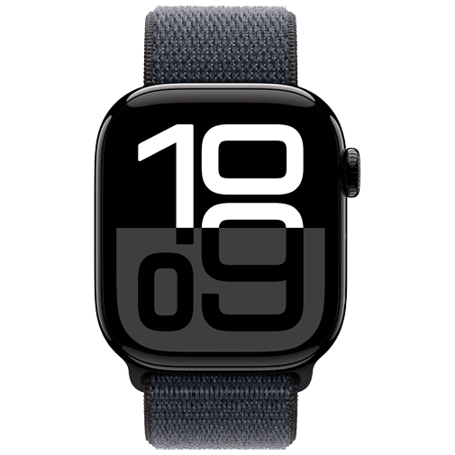 Apple Watch Series 10 42mm Black (Black Nylon Strap) – Apple