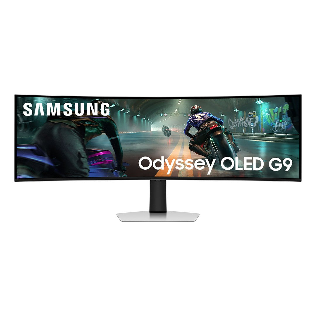 Samsung S49DG910SU computer monitor 124.5 cm (49") 5120 x 1440 pixels Dual QHD OLED Silver – Samsung