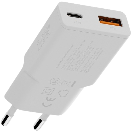 Xtorm Go2 Slimline USB-C Snabbladdare 25W Vit – Xtorm