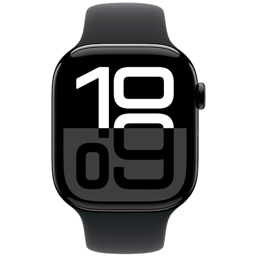 Apple Watch Series 10 4G 46mm Svart (Svart Gummiband M/L) – Apple