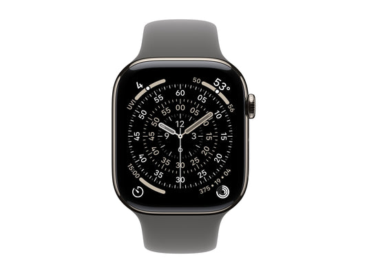 Apple Watch Series 11 46mm 5G Naturel Titanium (Grå Gummiband M/L) – Apple