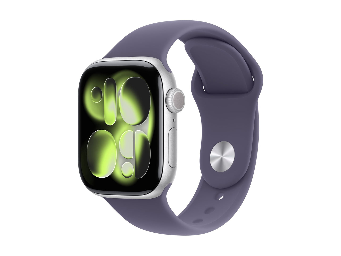 Apple Watch Series 11 42mm Silver (Purple Rubber Strap M/L)
