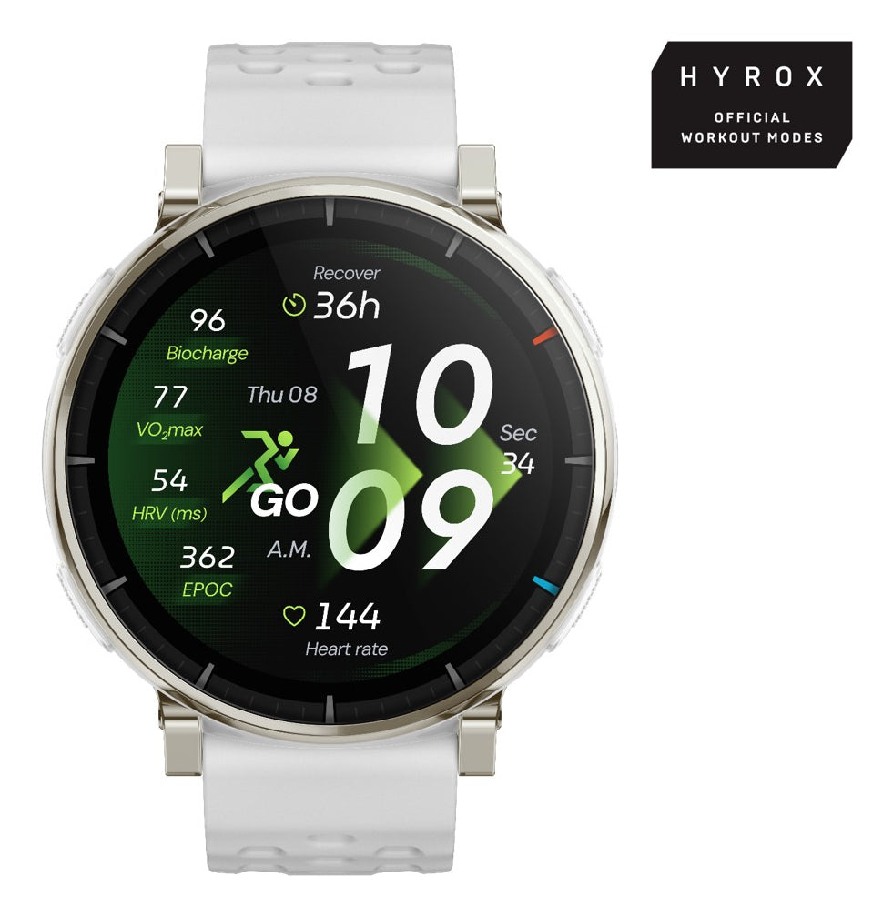 Amazfit Active 3 3,35 cm (1.32") AMOLED Digital 466 x 466 pixlar Pekskärm Guld GPS