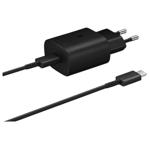 Samsung USB-C Snabbladdare 25W + USB-C Kabel EP-TA800 Svart – Samsung