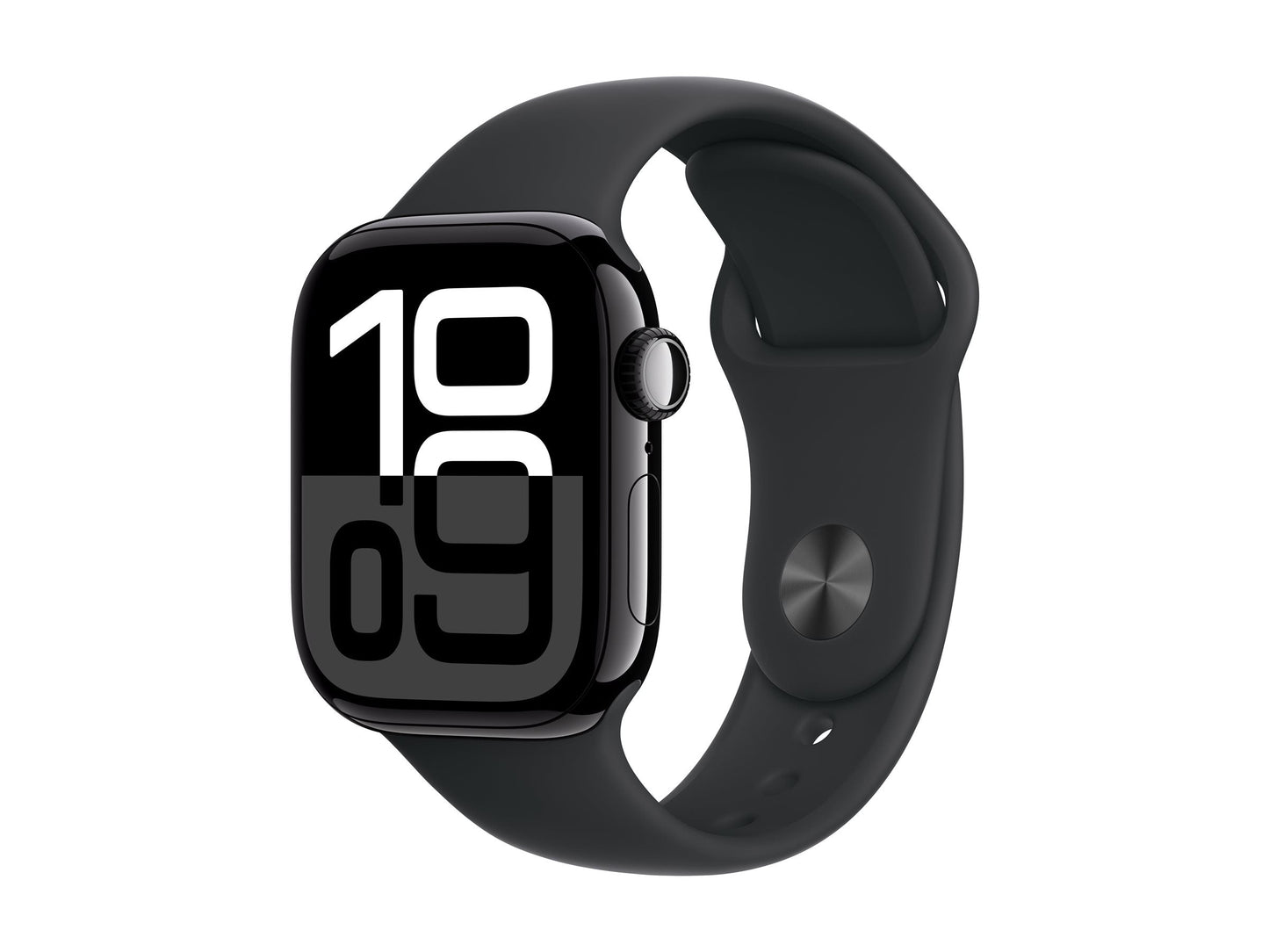 Apple Watch Series 10 42mm Black (Black Rubber Strap S/M)