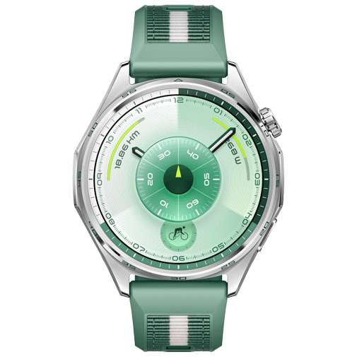 Huawei Watch GT 6 46mm Silver (Grönt Rem) – Huawei