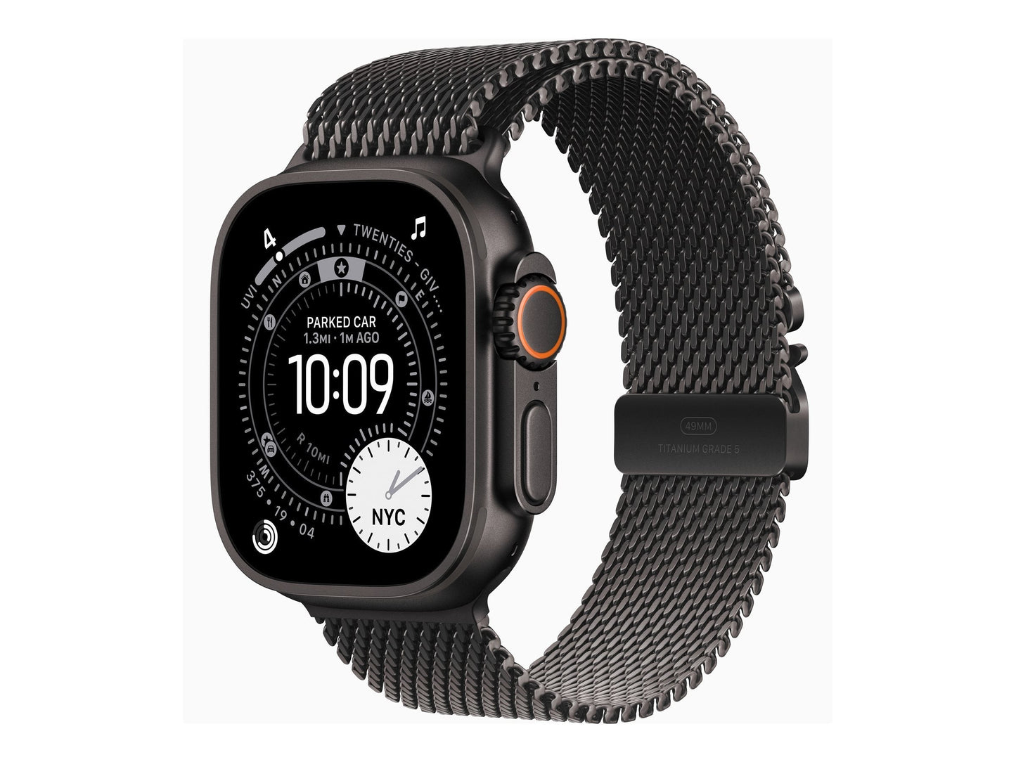 Apple Watch Ultra 3 49mm Black (Black Milanese Strap M)