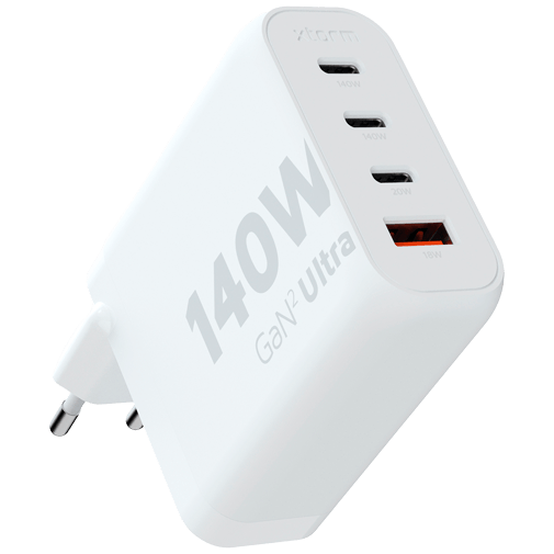 Xtorm Gan2 Ultra USB 3-USB-C Snabbladdare 140W Vit – Xtorm