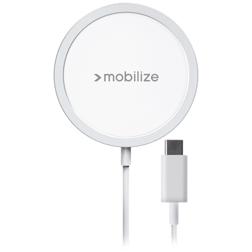 Mobilize MagSafe Trådlös snabbladdare Vit – Mobilize