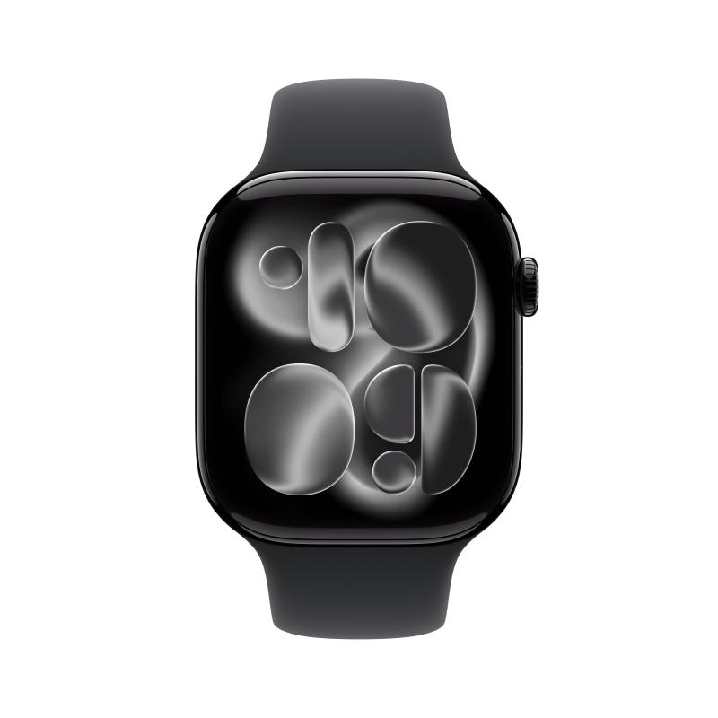 Apple Watch Series 11 46mm Black (Black Rubber Strap S/M)