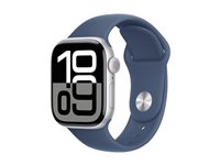 Apple Watch Series 10 4G 42mm Silver (Blue Rubber Strap S/M)
