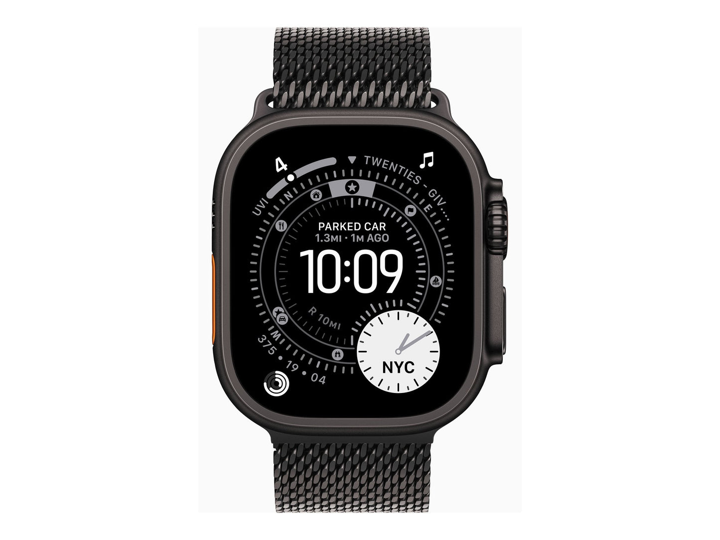 Apple Watch Ultra 3 49mm Black (Black Milanese Strap L)