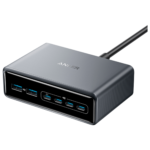 Anker Prime 6-In-1 Snabbladdare 200W Svart – Anker