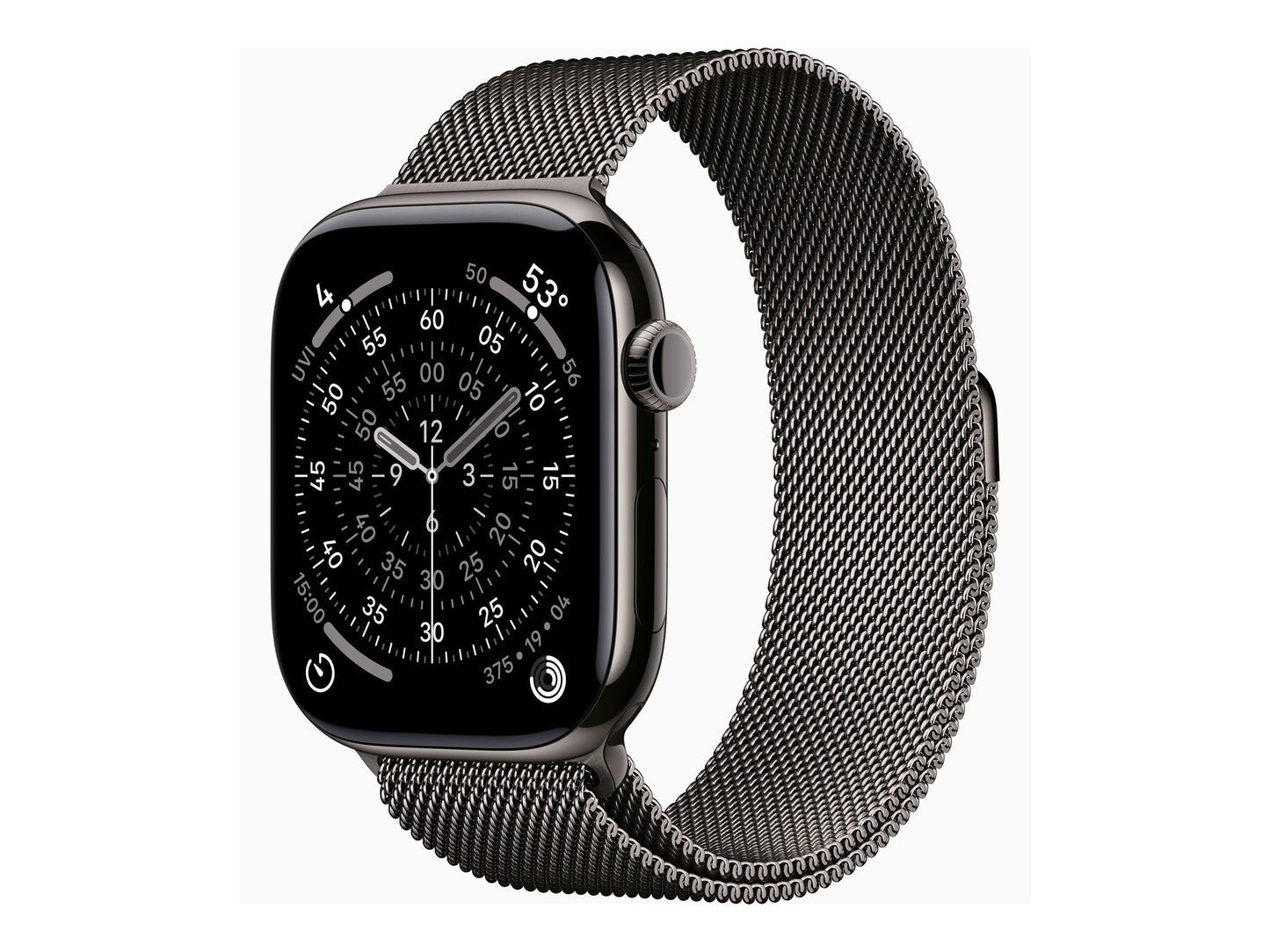 Apple Watch Series 11 46mm 5G Slate Titanium (Grey Milanese Strap S/M)