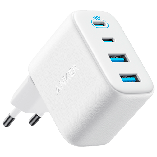 Anker Zolo Dual USB-A + Dual USB-C Snabbladdare 50W Vit – Anker