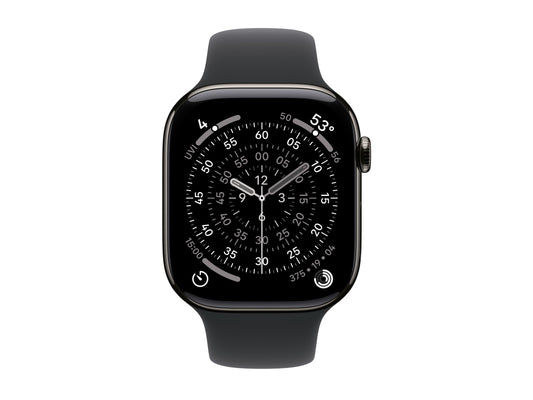 Apple Watch Series 11 46mm 5G Skiffer Titanium (Svart Gummiband M/L) – Apple