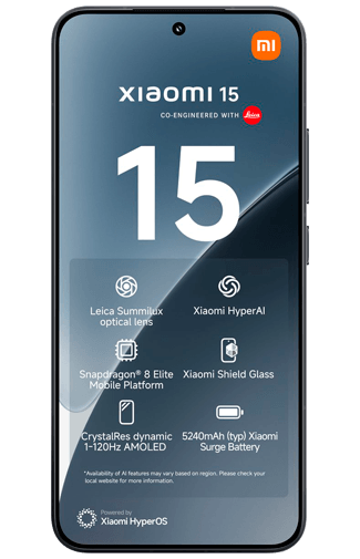 Xiaomi 15 12GB/256GB Svart – Xiaomi