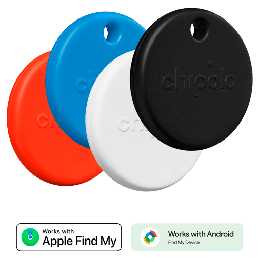 Chipolo POP Svart/Vit/Röd/Blå - 4-Pack – Chipolo