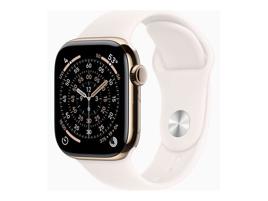 Apple Watch Series 11 42mm 5G Guld Titanium (Ljusrosa Gummiband S/M) – Apple