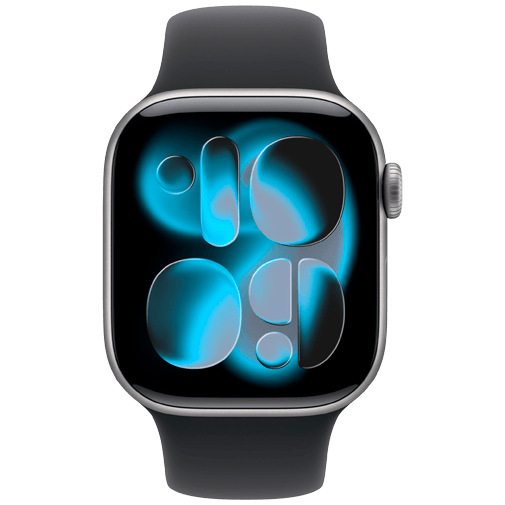 Apple Watch Series 11 42mm 5G Grå (Svart Gummiband S/M) – Apple
